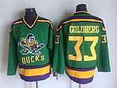 Anaheim Ducks 33 Goldberg Green With Yellow CCM Throwback Jersey,baseball caps,new era cap wholesale,wholesale hats